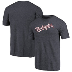 Washington Nationals Team Wordmark Tri-Blend T-Shirt | MLB US