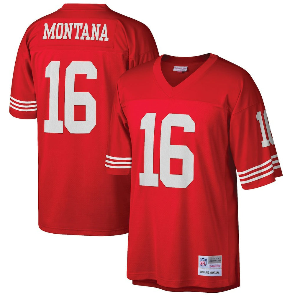 San Francisco 49ers Mitchell & Ness Joe Montana Big & Tall 1990 Retired Player Replica Jersey