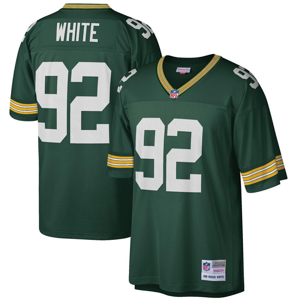 Green Bay Packers Mitchell & Ness Reggie White Big & Tall 1996 Retired Player Replica Jersey
