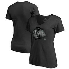 Chicago Blackhawks Women's Core Smoke V-Neck T-Shirt Sale