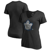 Toronto Maple Leafs Women's Core Smoke V-Neck T-Shirt Sale