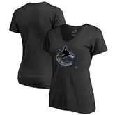 Vancouver Canucks Women's Core Smoke V-Neck T-Shirt Outlet