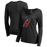 Carolina Hurricanes Women's Team Alternate Long Sleeve V-Neck T-Shirt On Sale