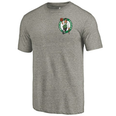 Boston Celtics Primary Logo Left Chest Distressed Tri-Blend T-Shirt Discount