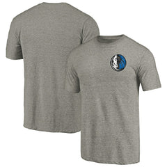 Dallas Mavericks Primary Logo Left Chest Distressed Tri-Blend T-Shirt sale Discount