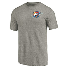 Oklahoma City Thunder Primary Logo Left Chest Distressed Tri-Blend T-Shirt Online