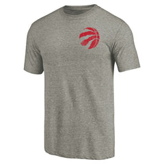 Toronto Raptors Primary Logo Left Chest Distressed Tri-Blend T-Shirt Discount