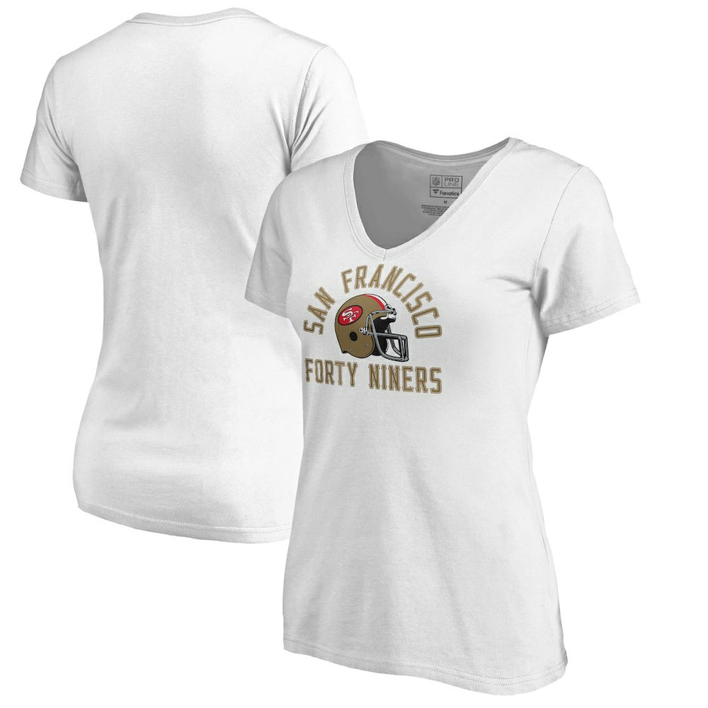 San Francisco 49ers Women's Quinten Helmet T-Shirt