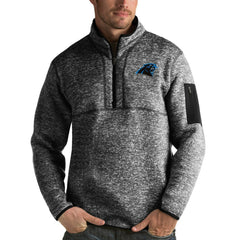 Carolina Panthers Antigua Fortune Quarter-Zip Pullover Jacket