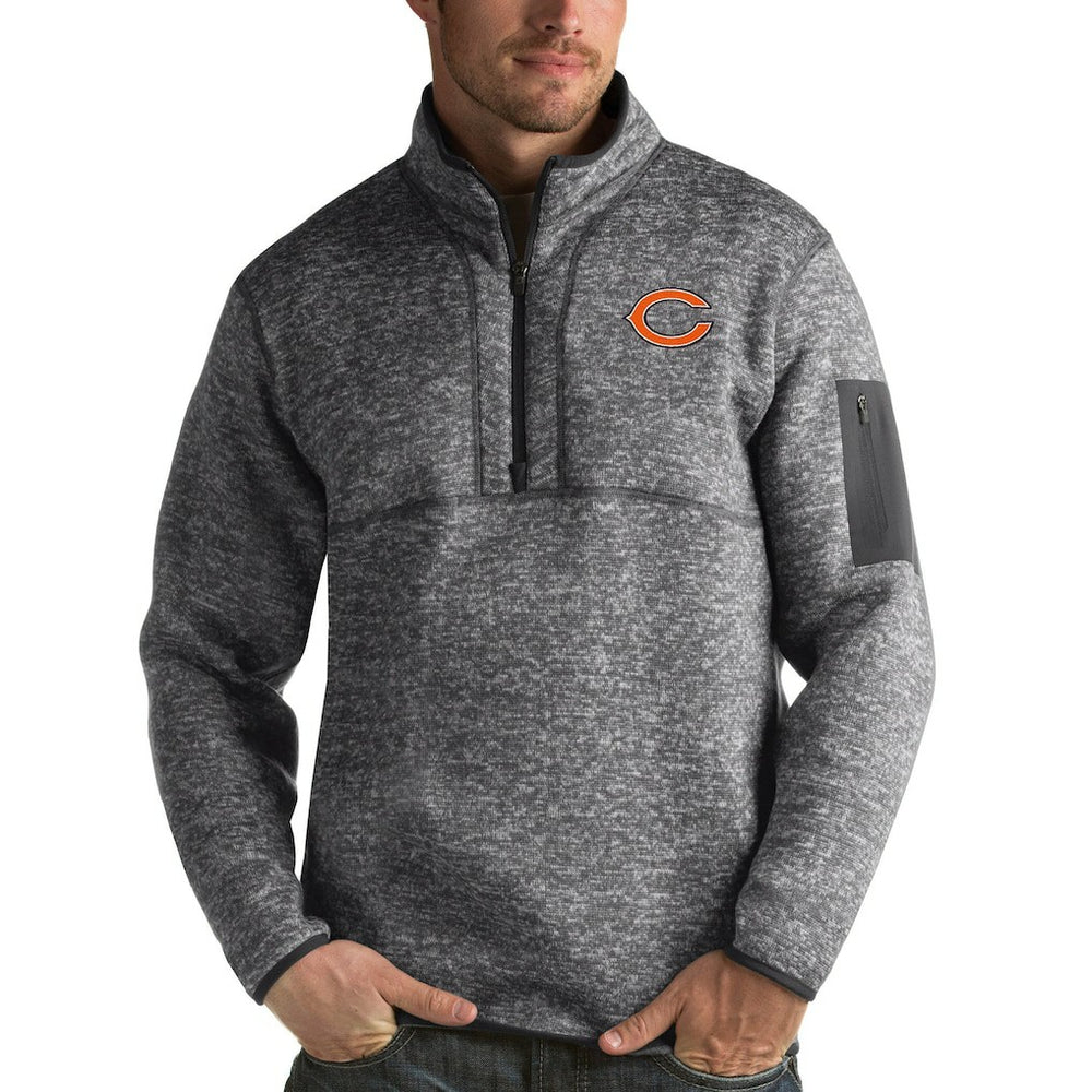 Chicago Bears Antigua Fortune Quarter-Zip Pullover Jacket