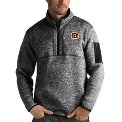 Cincinnati Bengals Antigua Fortune Quarter-Zip Pullover Jacket