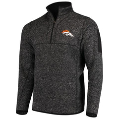 Denver Broncos Antigua Fortune Quarter-Zip Pullover Jacket