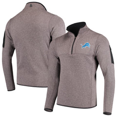 Detroit Lions Antigua Fortune Quarter-Zip Pullover Jacket