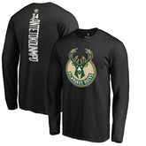 Giannis Antetokounmpo Milwaukee Bucks Team Backer Name & Number Long Sleeve T-Shirt For Sale