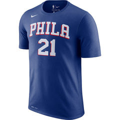 Joel Embiid Philadelphia 76ers Player Name & Number Performance T-Shirt Online