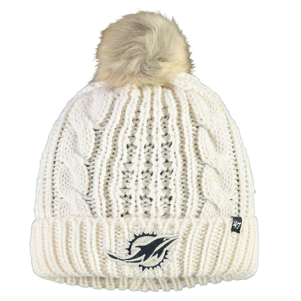 Miami Dolphins 47 brand '47 Women's Meeko Cuffed Knit Hat With Pom