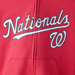 Washington Nationals Youth Team Color Wordmark Full-Zip Hoodie | MLB Discount