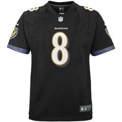 Baltimore Ravens Nike Lamar Jackson Youth Game Jersey