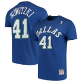 Dirk Nowitzki Dallas Mavericks Hardwood Classics Team Name & Number T-Shirt sale Online