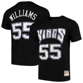 Jason Williams Sacramento Kings Hardwood Classics Team Name & Number T-Shirt For Sale