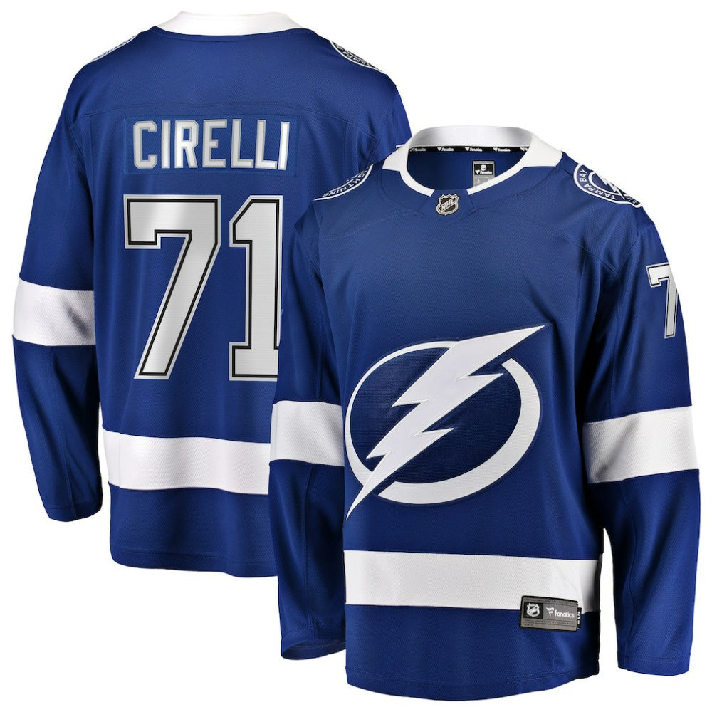 Anthony Cirelli Tampa Bay Lightning Fanatics Home Breakaway Player Jersey Blue