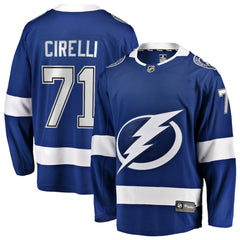 Anthony Cirelli Tampa Bay Lightning Fanatics Home Breakaway Player Jersey Blue