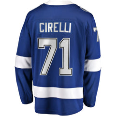 Anthony Cirelli Tampa Bay Lightning Fanatics Home Breakaway Player Jersey Blue