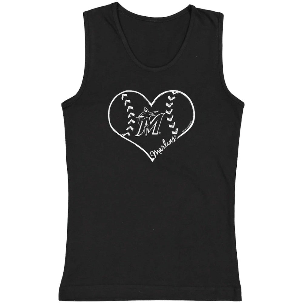 Miami Marlins Soft as a Grape Youth Cotton Tank Top | MLB US