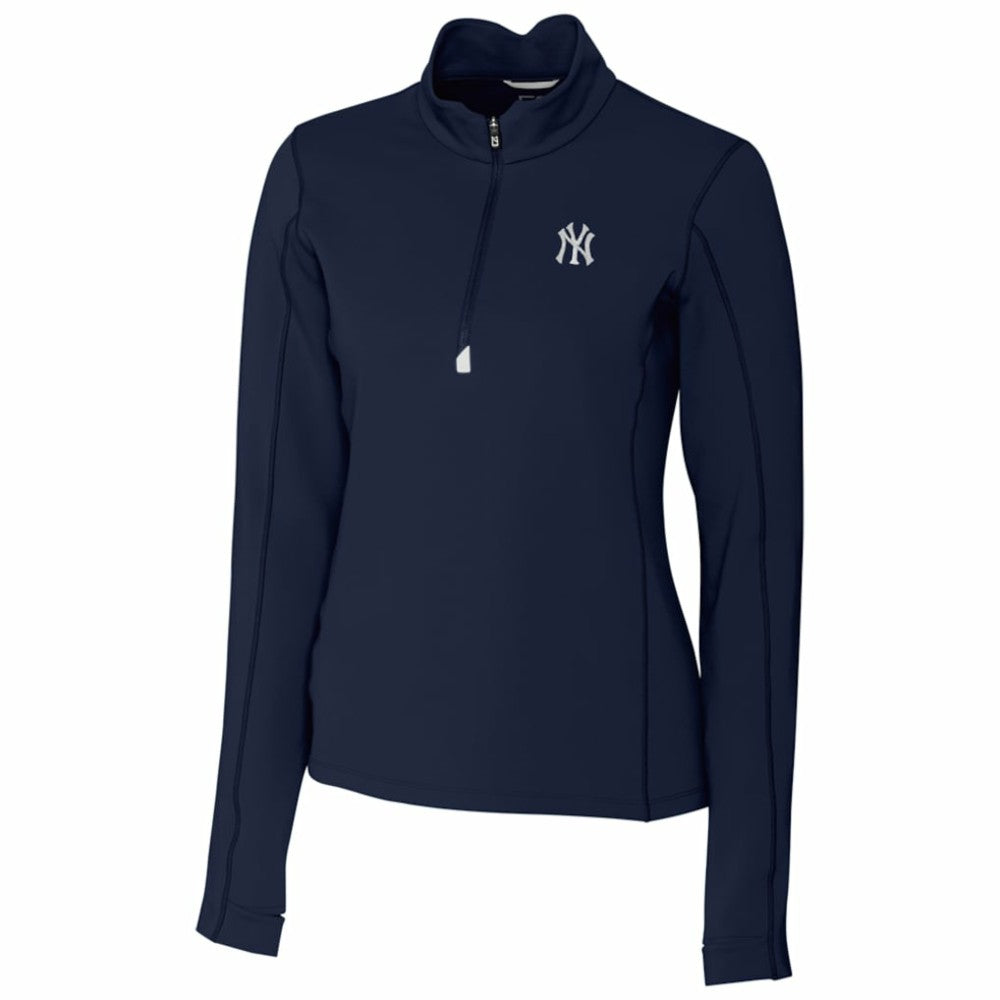 New York Yankees Cutter & Buck Women's Traverse Half-Zip Pullover Jacket | MLB Outlet