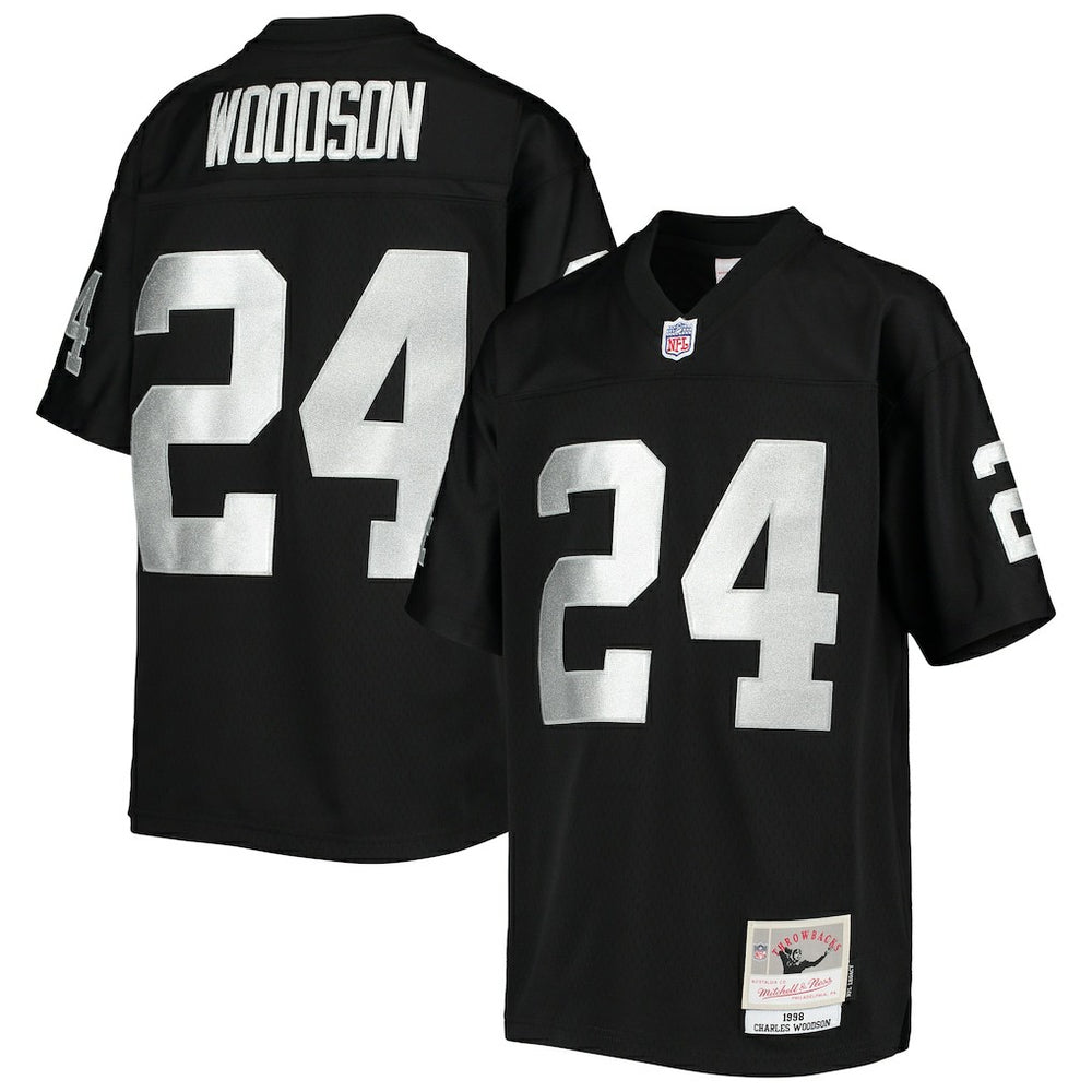 Las Vegas Raiders Mitchell & Ness Charles Woodson Youth 1998 Legacy Retired Player Jersey