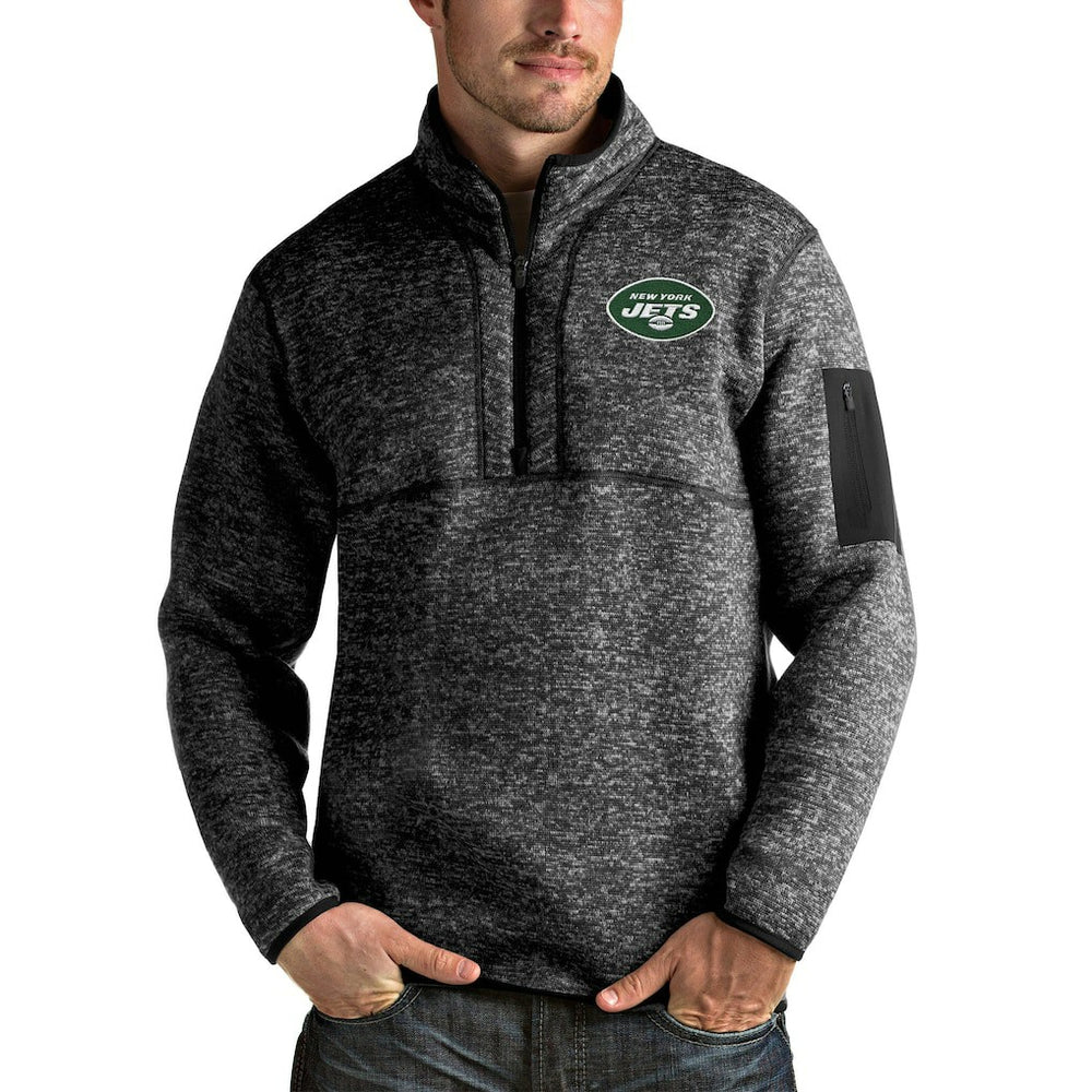 New York Jets Antigua Fortune 1/4-Zip Pullover Jacket