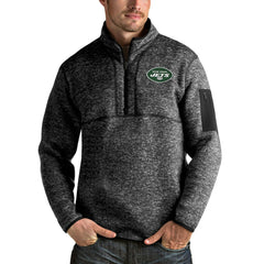 New York Jets Antigua Fortune 1/4-Zip Pullover Jacket