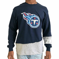 Tennessee Titans Refried Apparel Sustainable Upcycled Angle Long Sleeve T-Shirt