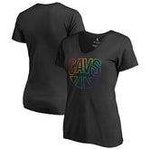 Cleveland Cavaliers Women's Team Pride Wordmark V-Neck T-Shirt sale Online