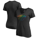 Golden State Warriors Women's Team Pride Wordmark V-Neck T-Shirt sale On Sale