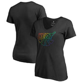 Miami Heat Women's Team Pride Wordmark V-Neck T-Shirt Discount