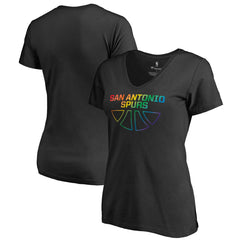 San Antonio Spurs Women's Team Pride Wordmark V-Neck T-Shirt Online