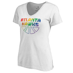 Atlanta Hawks Women's Team Pride Wordmark V-Neck T-Shirt Outlet