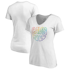 Cleveland Cavaliers Women's Team Pride Wordmark V-Neck T-Shirt sale Discount
