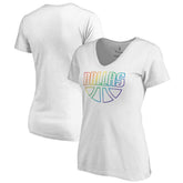 Dallas Mavericks Women's Team Pride Wordmark V-Neck T-Shirt sale On Sale