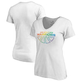 Golden State Warriors Women's Team Pride Wordmark V-Neck T-Shirt sale Discount
