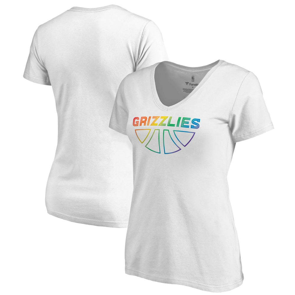 Memphis Grizzlies Women's Team Pride Wordmark V-Neck T-Shirt Online