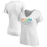 Memphis Grizzlies Women's Team Pride Wordmark V-Neck T-Shirt Online