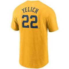 Christian Yelich Milwaukee Brewers Nike Name & Number T-Shirt | MLB US