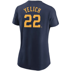 Christian Yelich Milwaukee Brewers Nike Women's Name & Number T-Shirt | MLB US