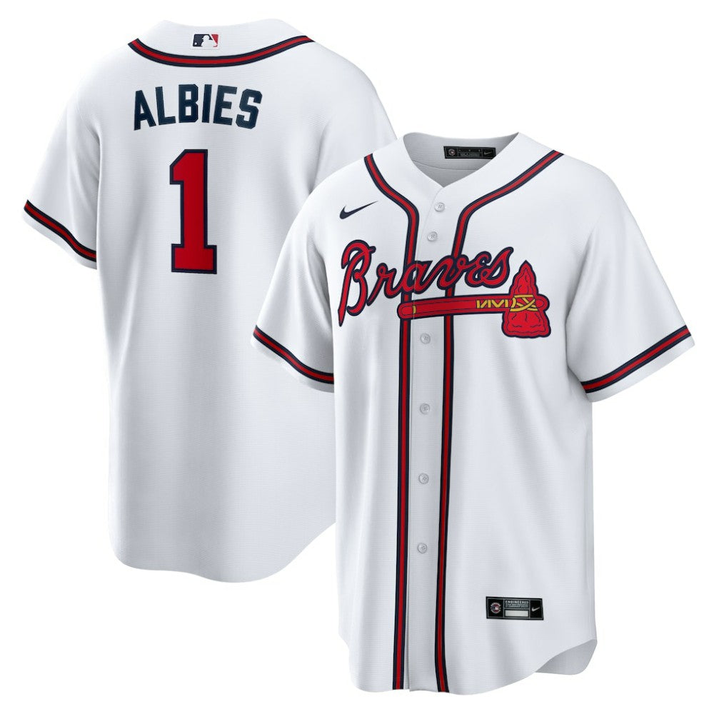 Ozzie Albies Atlanta Braves Nike Home Replica Player Name Jersey | MLB Discount