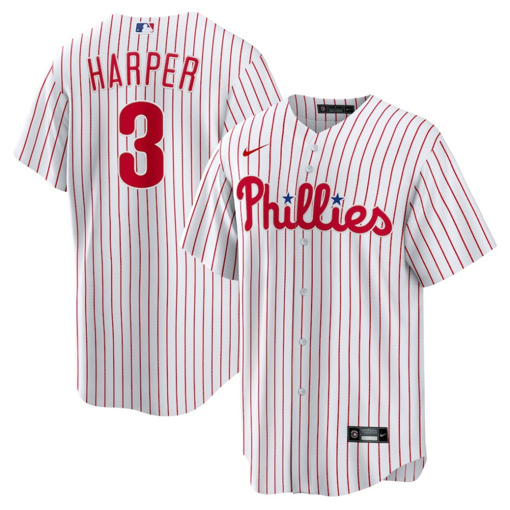 Bryce Harper Philadelphia Phillies Nike Home Replica Player Name Jersey | MLB Discount