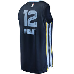 Ja Morant Memphis Grizzlies Replica Fast Break Jersey Navy On Sale