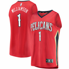 Zion Williamson New Orleans Pelicans Replica Fast Break Jersey Red Discount