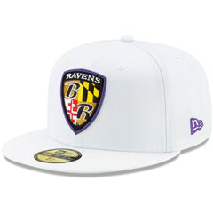 Baltimore Ravens New Era Shield Omaha 59FIFTY Fitted Hat